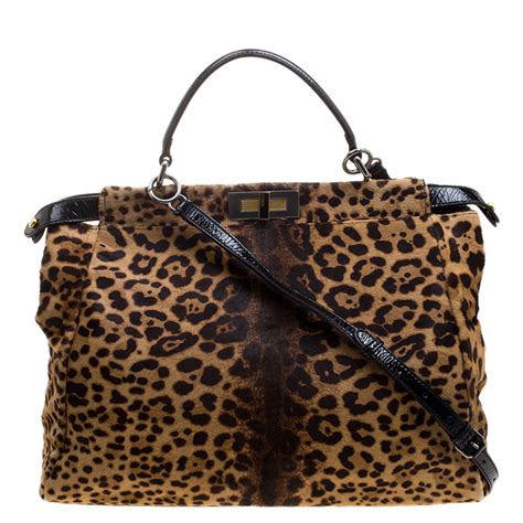 fendi peekaboo animal print|Fendi peekaboo price euro.